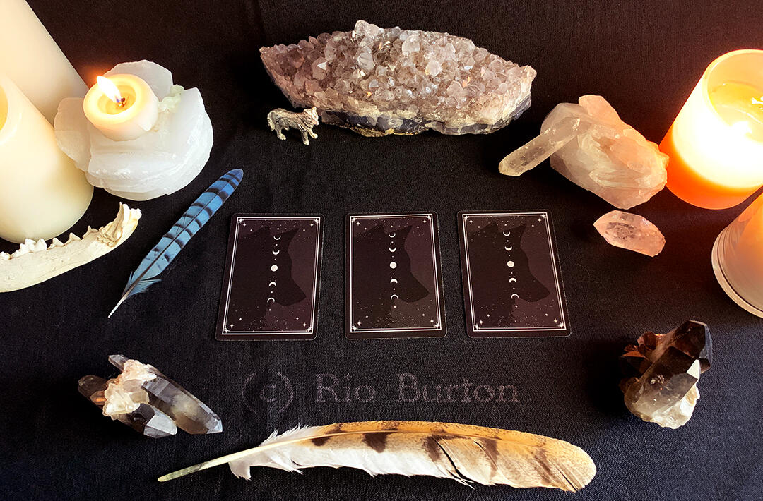 Cards Lined up Facedown